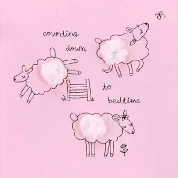 Carter's Pink & Blue Sheep Fleece Pajama Set 5 - Picture 2 of 6